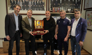 “Alanyaspor”un prezidenti Hasan Çavuşoğlu klubumuzu ziyarət edib