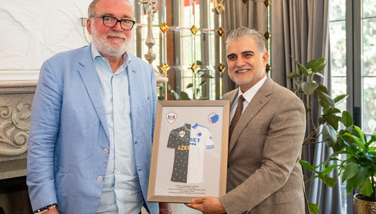 “Qarabağ” və “Kopenhagen” rəhbərləri arasında görüş keçirilib