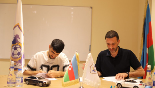 A new contract has been signed with Toral Bayramov